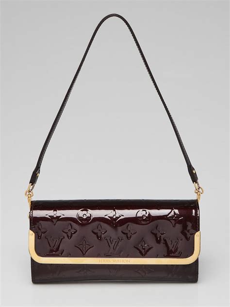 louis vuitton rossmore clutch|LOUIS VUITTON Vernis Rossmore MM Amarante .